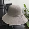 Wide Brim Hats Bucket Hats 2022 Womens Hat Bone Str Hat Bucket Hat Patch Work Sun Visor Hooked Hat Womens Luffy Str Hat Wholesale Y240319