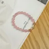 Strand Donna Moda Fascino Bracciale con perline di cristallo rosa Accessori per la decorazione della mano delle signore