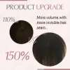 Toppers Ugeat Hair Topper For Women Natural Human Blonde Hair Extensions Mono Base 3x5inch Women Toupee Invisible Free Part Hair Toppers