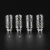 13Style en acier inoxydable flux d'air à large alésage crâne 510 Ego Drip tips long verre Pyrex métal pierre de jade Drip tip résine céramique Zodiac ZZ