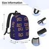 Zaino Uci - Zaini College Font Ragazzi Ragazze Bookbag Borse da scuola per studenti casual Zaino per laptop Borsa a tracolla di grande capacità