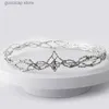 Tiaras King okrągłe elves korona na nakrycia głowy woda upuszcza Kamień z cyrkonią z nowożeńczami