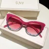 نظارة شمسية Cate Eye Sunglasses Women Brand Designer Vintage Sun Glasses Full Fashion Coll Colors Travel Oculos de Soll2403