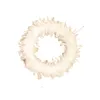 Decorative Flowers White Plume Wreath Hanging Garlands Simple Style Halloween Home Decor Welcome Window Props For Bedroom Year Bar Garden