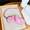 Bärbara solglasögon Box Women Retro Pu Leather Glasses Case Eyewear Pouch Påsar Glasögon Lagring Hänge med armbandets nackband