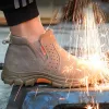 Stivali da lavoro impermeabile stivali di sicurezza scarpe di piedi composite uomini antish scarpe antipouncture scarpe scarpe da saldatura antiscald protettive