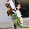 Mochila boneca saco de pelúcia animal para meninos meninas sacos brinquedos crianças bonito pequeno dinossauro mochilas estilo coreano bolsa