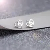 Kolczyki stadniskie Simple puste Celtic Heart Studs Minimalistyczna biżuteria dla kobiet dziewczyn