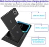 Station de charge sans fil 15 W 3 en 1 compatible avec iPhone Apple Watch AirPods Pro Qi chargeur rapide pour téléphone portable intelligent