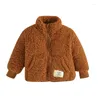 Jackets Baby Boys Girls 3D Bear Ears Shape Fleece Long Sleeve Hoody Zip Up Coat Jacket Infant Sweatshirt