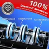 다이아몬드 연마제가있는 전문 듀얼면 전기 나이프 샤프너 정밀 가이드 직선, 톱니 모양의 세라믹 나이프 kitool 용 3 단계