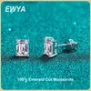 Stud EWYA Real 1 Carat Moissanite Diamante Brincos para Mulheres S925 Sterling Silver Banhado PT950 Brinco Ear Studs Fine JewelryC24319