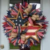 Decorative Flowers Merry Christmas Lighted Sign Window 4th Of July Wreaths For Front Door 17.7 '' Independence Day Simulation Garland Indoor