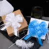 Party Decoration Snow Yarn Large Pull Bows Colorful Garland Gift Wrapping Birthday Christmas Presents Ribbon Wedding Flower