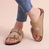 Hausschuhe Litfun Fashion Cork Fußbett Sandalen für Frauen Männer Sommerklassiker Plattform Pantoffeln mit Bogenhilfe Home Slipon Wildlederrutsche