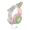 Headphones New Fox ear headset wireless game package big headset stereo burst! Outdoor live indoor live broadcast cute dynamic luminescence