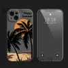 Funda de teléfono de árbol de coco para iPhone 15 14 13 Pro 12 11 Pro Xs X XR Max 8 7 SE fundas de silicona fuerte cubierta trasera suave