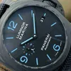 Paneraiss Automatic Men يشاهد Paneraiss Mens Watch Series Luminor Series الغوص مضيئة أوتوماتيكية للرجال في مراعات المعصم المقاومة للماء من الفولاذ المقاوم للصدأ