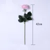 Bouquet de roses artificielles en Latex, 15 pièces, branches de roses au toucher réel, décoration de maison, fête de mariage, cadeau d'anniversaire de saint-valentin, fausses fleurs