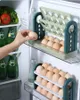 Lagerung von Flaschen, Eierbox, drehbares Kühlschrankregal, platzsparender Küchen-Organizer