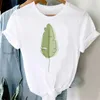 Kvinnors t-shirt trend t-shirts kort ärm växt sommar strand tryck kvinnor tecknad casual mode grafik vanlig tshirt topp lady rese teec24319