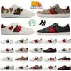 Designer Brand Classic Styling Ace Casual Bee Low Scarpe da donna da uomo Tigre di alta qualità ricamato Nero Bianco Strisce verdi Scarpe da ginnastica da tennis da passeggio DHgate