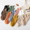 Damensocken, 5 Paar, gemischte Farben, Damen, Mädchen, Jugend, Baumwolle, Sport, Laufen, Freizeit, Sport, Schule, kurz, Geschenk