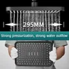 Bathroom Shower Heads New 12 inch high-pressure top spray rain shower head with high flow rate and 360 rotation for water-saving Y240319