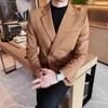 Men's Suits High-quality Stylish Handsome Casual Suit Jacket Autumn And Winter Single-breasted Solid Color Business Acetate