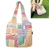 Totes Women Corduroy Tote Bag Casual Printed Shoulder Versatile Large Hobo Soft Satchel Reusable Grocery