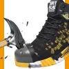 Bottes Fashion Indestructible Steel Toe Boots for Men Safety Shoes Antismashing Work Haignable Safety Work Boot Chores Eur Taille 3748