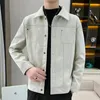 Vestes pour hommes Lorean Fashion Jacket Hommes 2024 Spring Casual Vêtements Workwear Top Mens Manteau Plus Taille 4XL