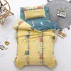 Childrens Cotton Threepiece Set Kindergarten Nap Cartoon Bed Sheet Quilt Cover Bedding Kit Pillowcase CP27 240313