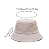 Baretten Zomer Opvouwbare Unisex Casual Emmer Hoeden Dames Mode Outdoor Zonnebrandcrème Hoed Effen Kleur Vissen Jacht Cap Mannen Strand Caps