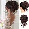 إكسسوارات الشعر الباروكة الاصطناعية مانوي الاصطناعية مجعد دونات مع مرنة الفرقة المرنة scrunchies messy hair bun updo hairpieces for women 240328 240327