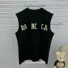 Francês Paris Marca Designer Camiseta Sem Mangas Colete Homens T-shirt Camisa Feminina Roupas Atacadista Verão Respirável Luxo Em Torno Do Pescoço Homens Soltos Tops Tees Tamanho Asiático