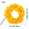 Dekorativa blommor ginkgo blad höstkrans realistiska skörd konstgjord för semester veranda bondgård halloween hem dekoration