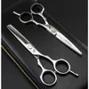 Professional Japan 4Cr 6 tum Black Cut Hair Scissors Frisyr Sissors tunnare Barber Hair Cutting Shears Frisörsax