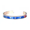 Bangle Stainless steel cuff bracelet 12 color pink gold ST03 240319