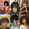 Perruques synthétiques Morceaux de cheveux Belle Show Dreadlock Hair Topper Clip en demi-perruques tressées Locs perruque tressée perruque courte douce dreads pour hommes femmes 240328 240327