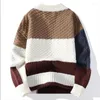 Men's Sweaters Men Loose Casual Knitwear Winter Fleece Warm Pullovers Good Quality Male Outwear For 4XL Clothing