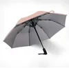 Parapluies Parasol pour avec élégant pliant Anti-UV Cool Charge cadeau ventilateur d'été résistant au soleil ultra-léger