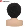 Peruker wignee kort hår afro kinky lockig peruk med lugg höga puff syntetiska peruker för kvinnor bob peruk glueless cosplay värmemotståndare