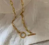 Collier ras du cou pour femmes, chaînes à bascule, en acier inoxydable, bijoux de styliste, robe de défilé, Glam Rare, gothique japonais