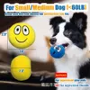 Smile Face Squeaky Tennis Dog Bites Pet Toys