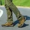 Schuhe Wildleder Leder Männer Wanderschuhe Outdoor Trail Trekking -Sneaker Männer nicht schlechter atmungsaktiv