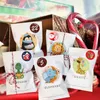 Confezione regalo 24 pezzi/set simpatico cartone animato animale sacchetto di caramelle calendario dell'avvento di Natale