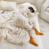 Blankets High End Faux Fur Winter Warm Blanket Soft Thicken Warmth Sofa For Throw Home Comfortable Plush Beds