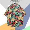 Männer Casual Hemden Sommer Hawaiian Männer Frauen Strand Übergroßen Stil Vintage Kurzarm Shirt Herren Lustige Kopf Druck Mann kleidung Chemise