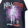 Nieuwe hete en trendy Hel Hell Star Engelse letters leuke abstracte patroon bedrukte heren- en dames-T-shirts